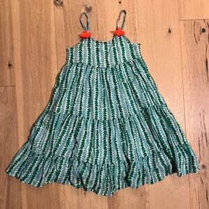 Mini Boden - Tiered Tassel Sundress - Girls Size 5-6 Years
